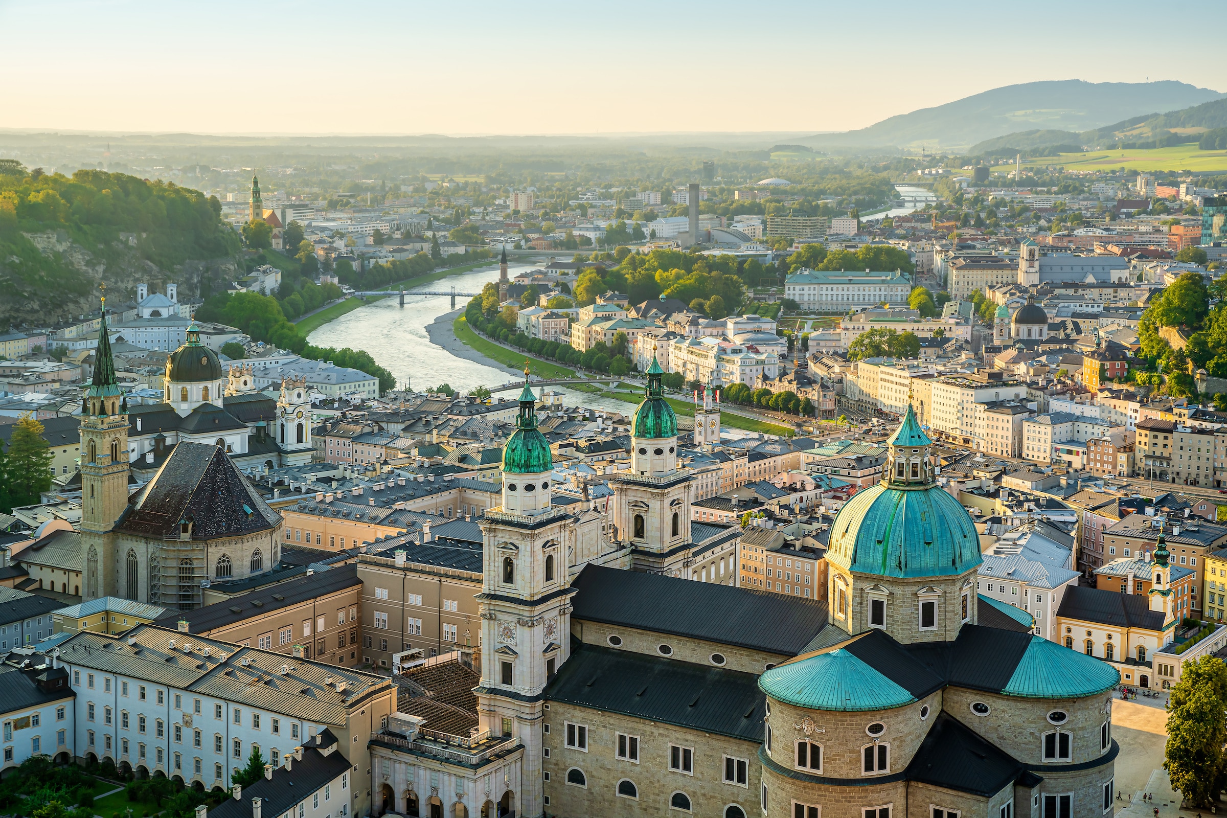 Blick auf Salzburg mit Festung Hohensalzburg